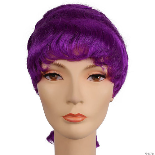 Womens Colonial Lady Wig | Purple-Dark