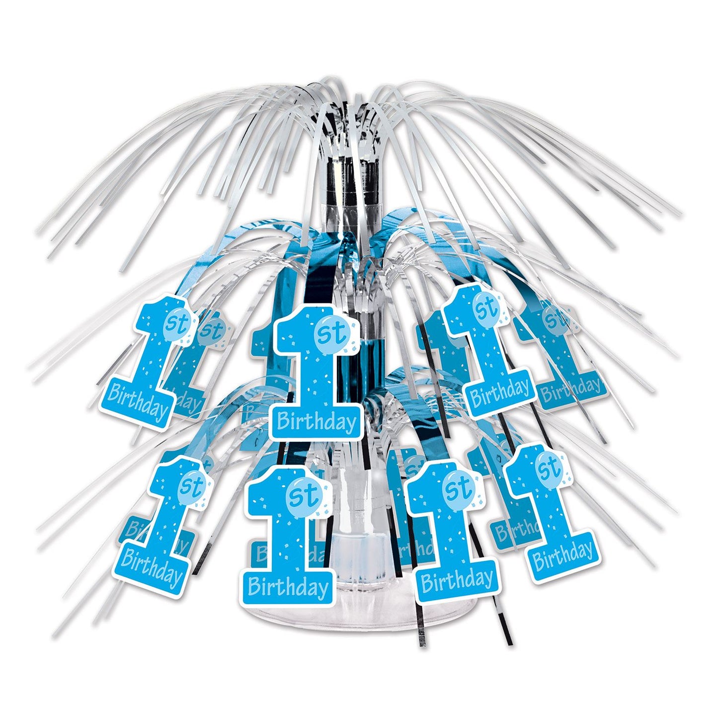 Beistle 1st Birthday Mini Cascade Centerpiece (Blue) | Party Supply