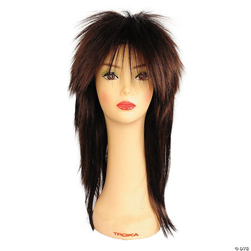 Long Punky Shag Wig Dark Brown 2 | Brown-Dark