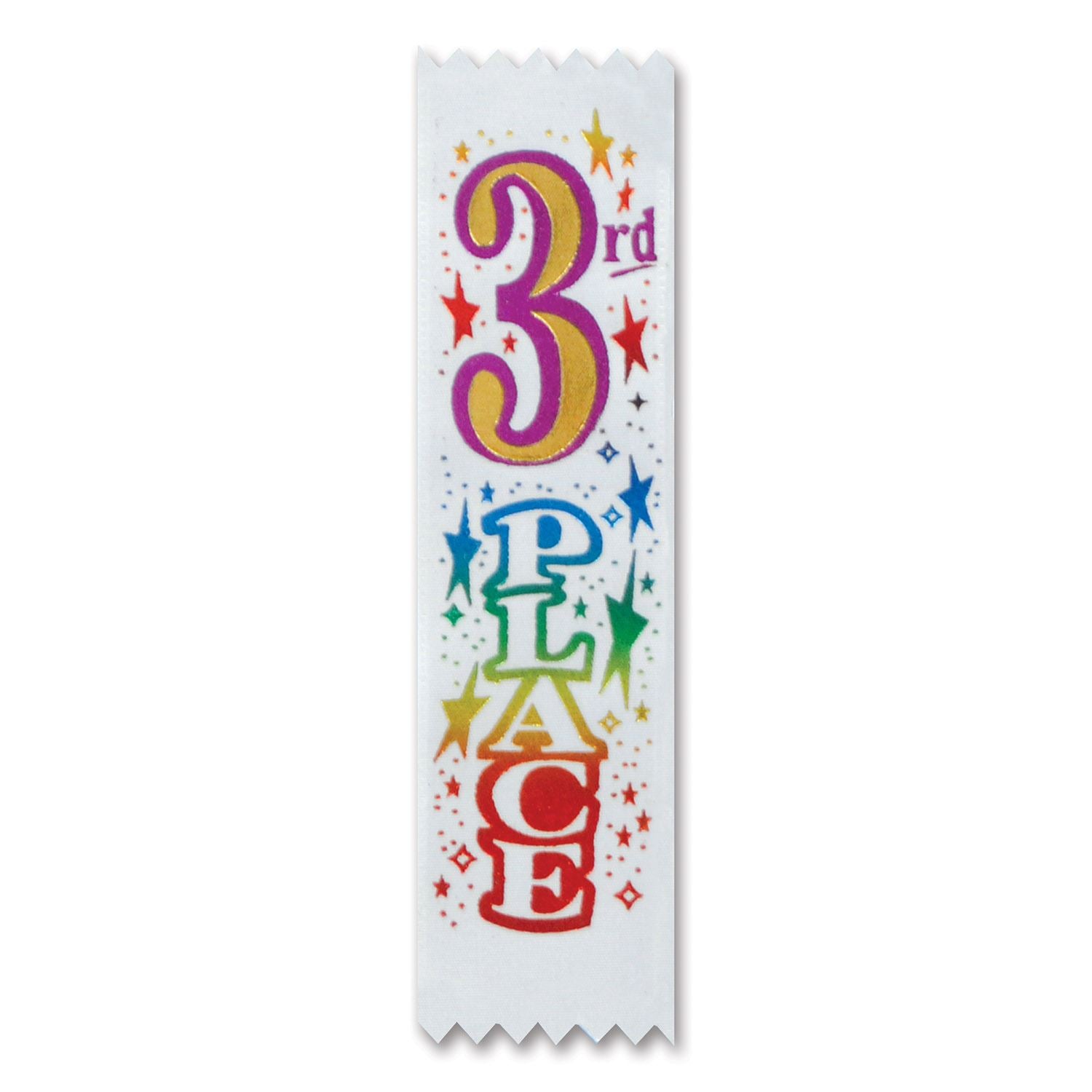 Beistle 3rd Place Ribbons - Sports | Party Supply | Decoration | Favor | Award
