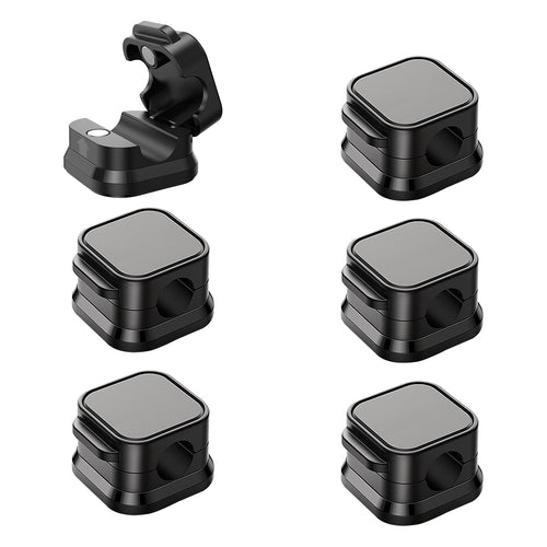 6 Pack Magnetic Cable Clips Magnetic Cord Organizer Adhesive Wire Holder For