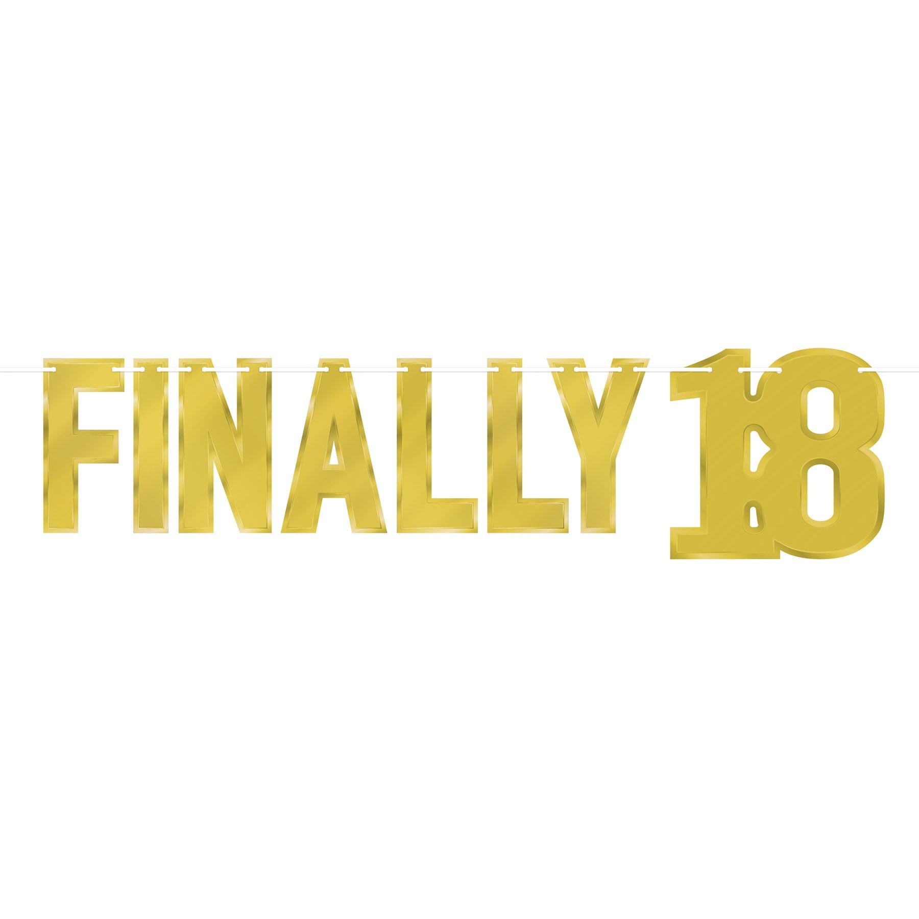 Foil Finally 18 Streamer