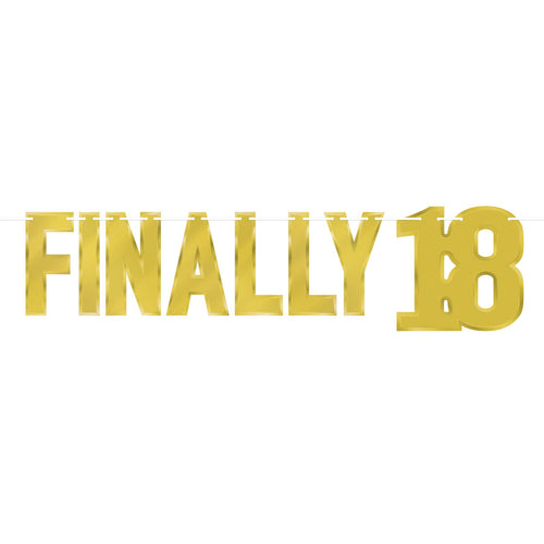 Foil Finally 18 Streamer