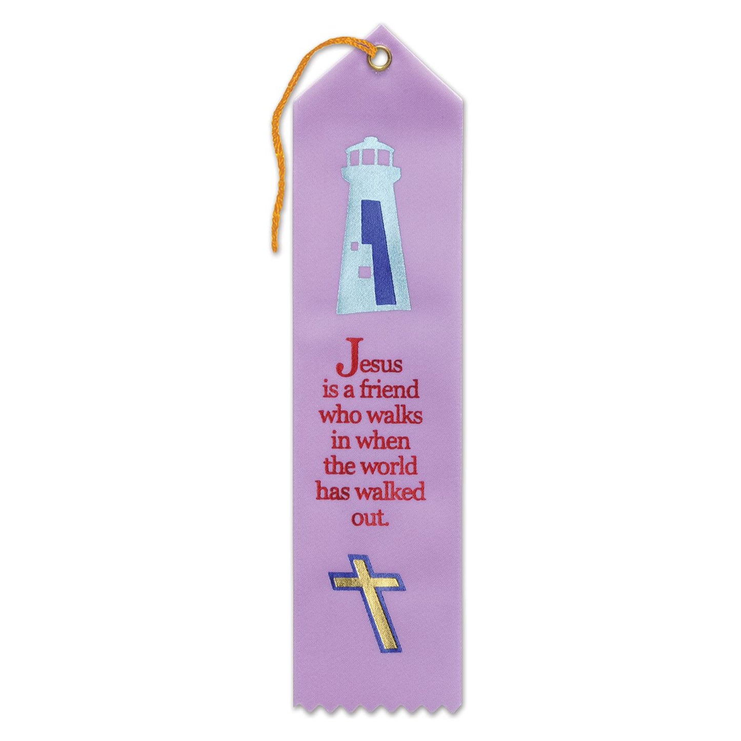 Beistle Jesus Is A Friend Ribbon - Religious | Party Supply | Decoration
