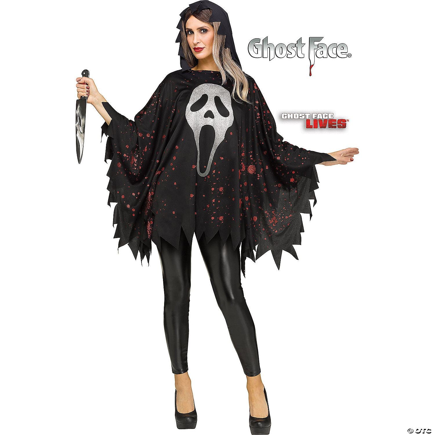 Poncho Ghostface Glitter | Halloween Decoration