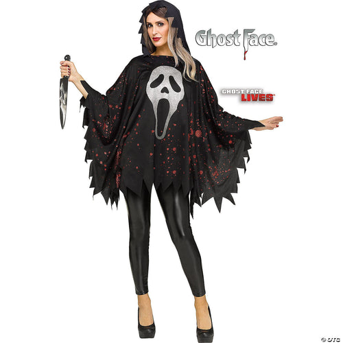Poncho Ghostface Glitter | Halloween Decoration