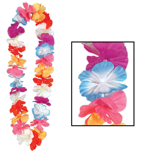 Beistle Silk N Petals Parti-Color Leis - Luau | Party Supply | Decoration