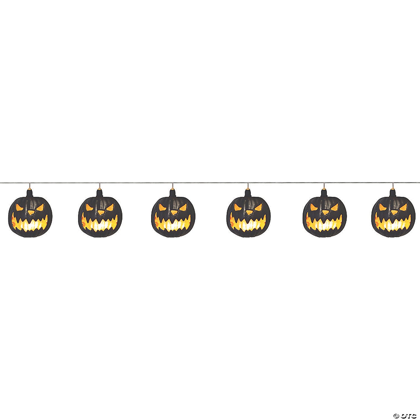 40" Pumpkin Jack-O-Lantern String Lights