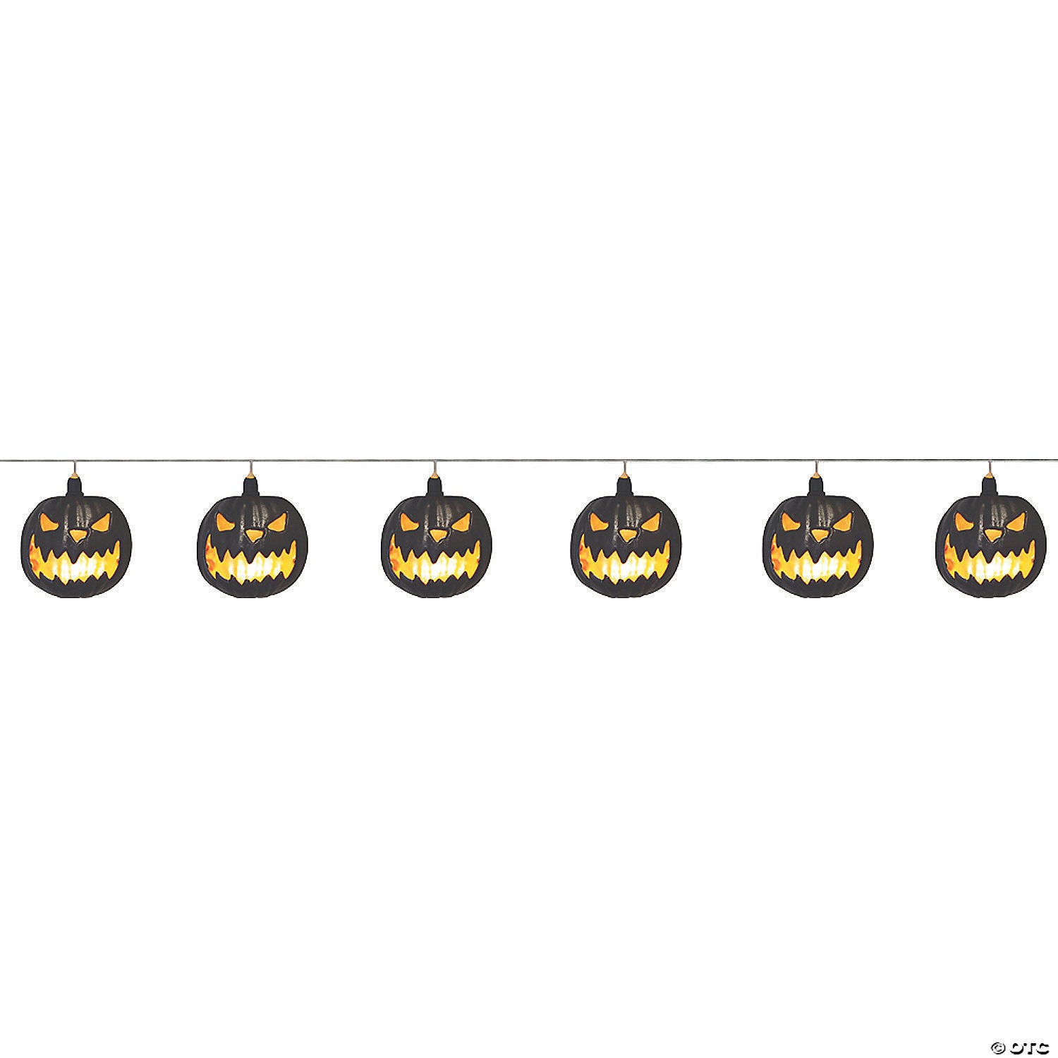 40" Pumpkin Jack-O-Lantern String Lights