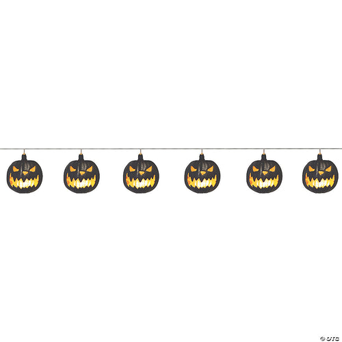 40" Pumpkin Jack-O-Lantern String Lights