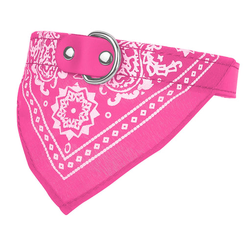 Adjustable Bandana Leather Pet Collar Triangle Scarf Pet Supplies Dog Suppl 2068