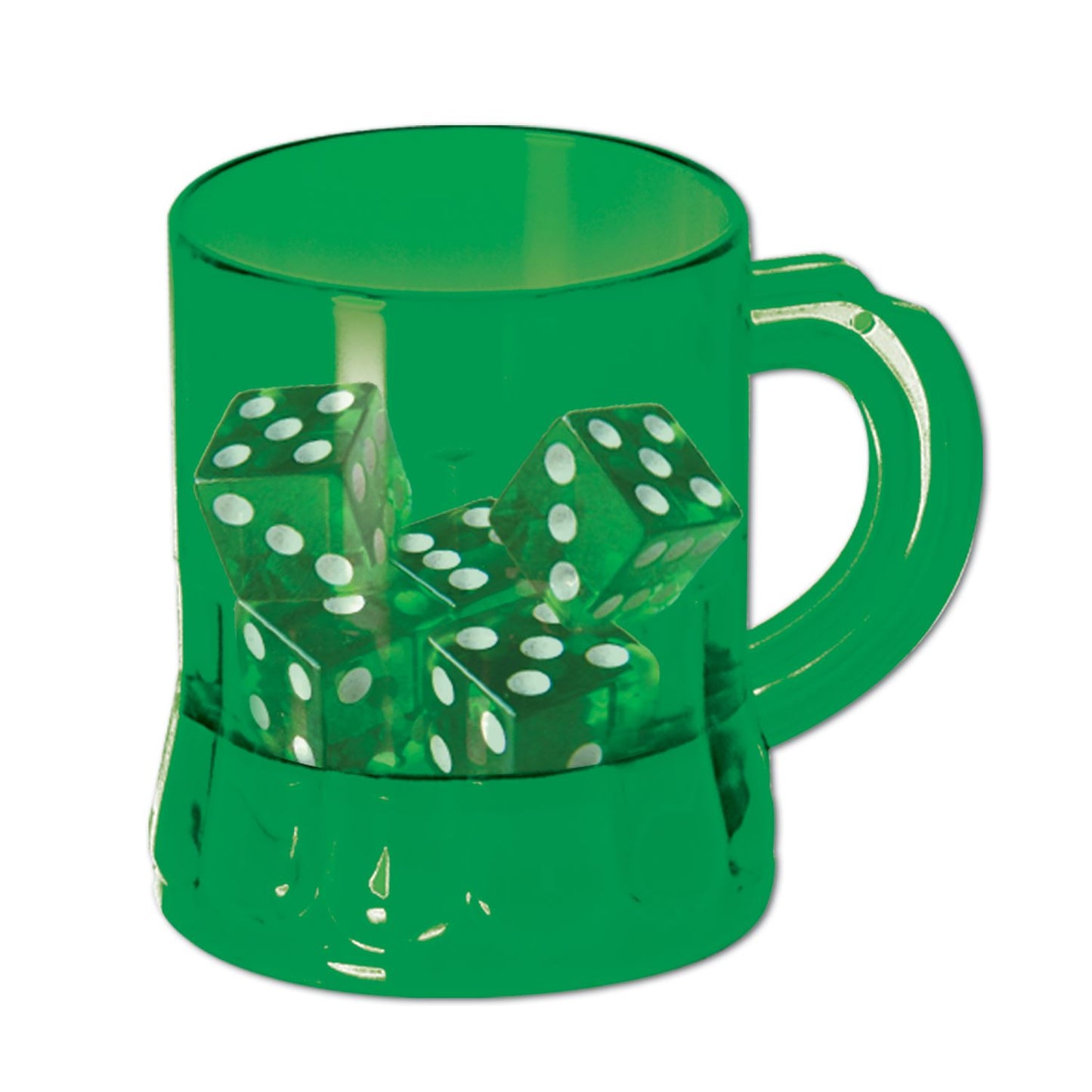 Beistle St Pat's "Mug" Shot w/Dice - St. Patricks | Party Supply | Decoration