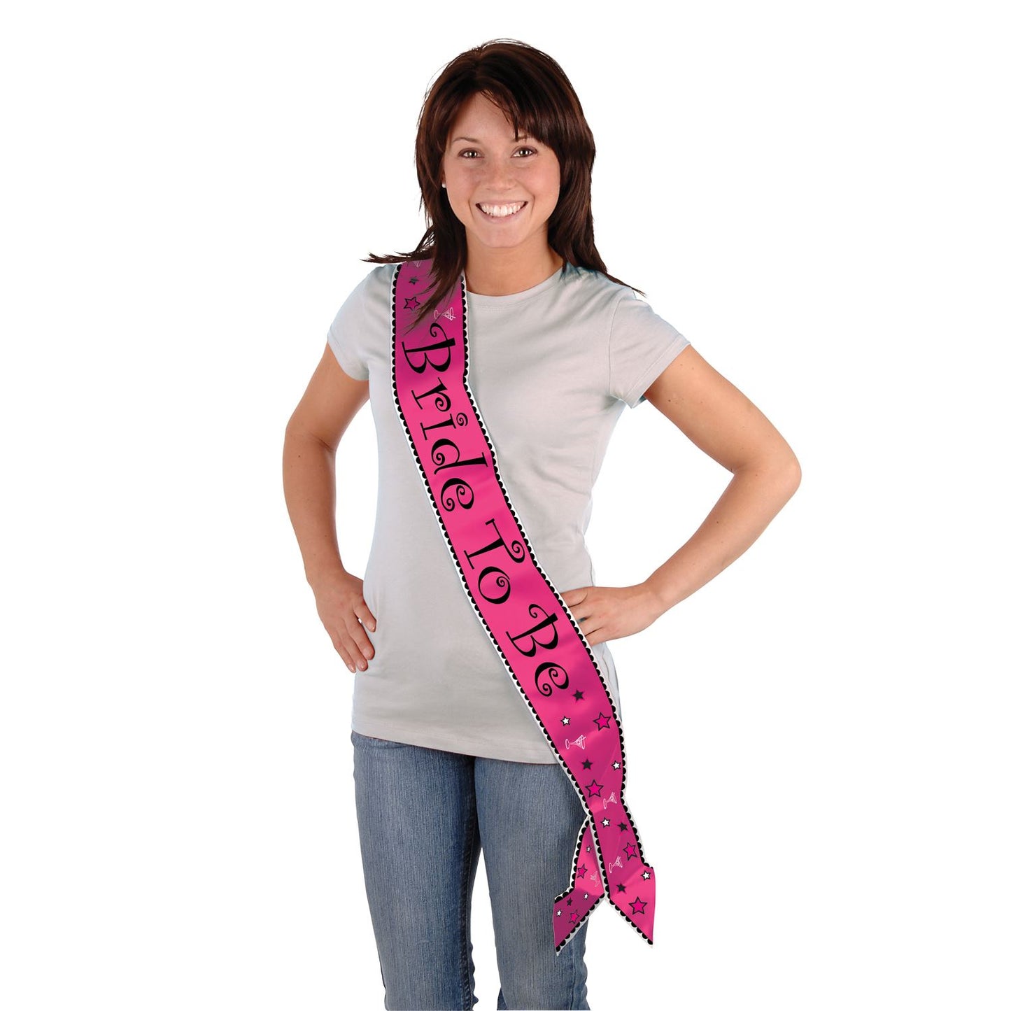 Beistle Pink Bride To Be Sash - Bachelorette | Party Supply | Decoration