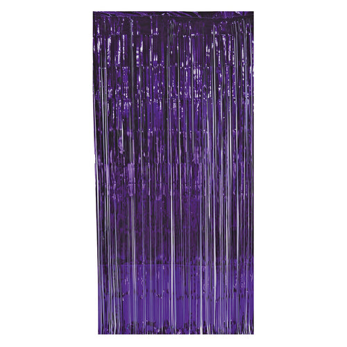 Beistle Purple 1-Ply Gleam N Curtain - General Occasion | Party Supply