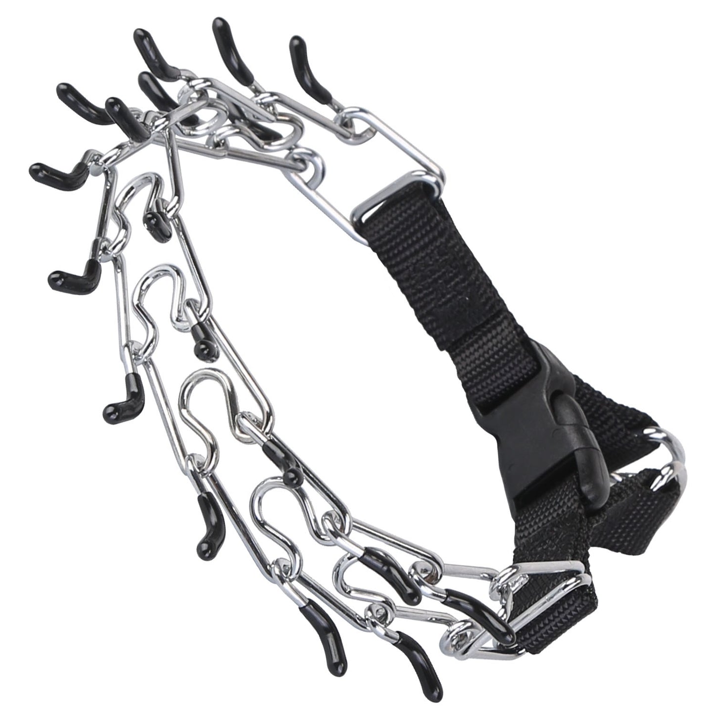 Adjustable Dog Choke Collar Training Chain Dog Necklace with Buckle for Sma 7104