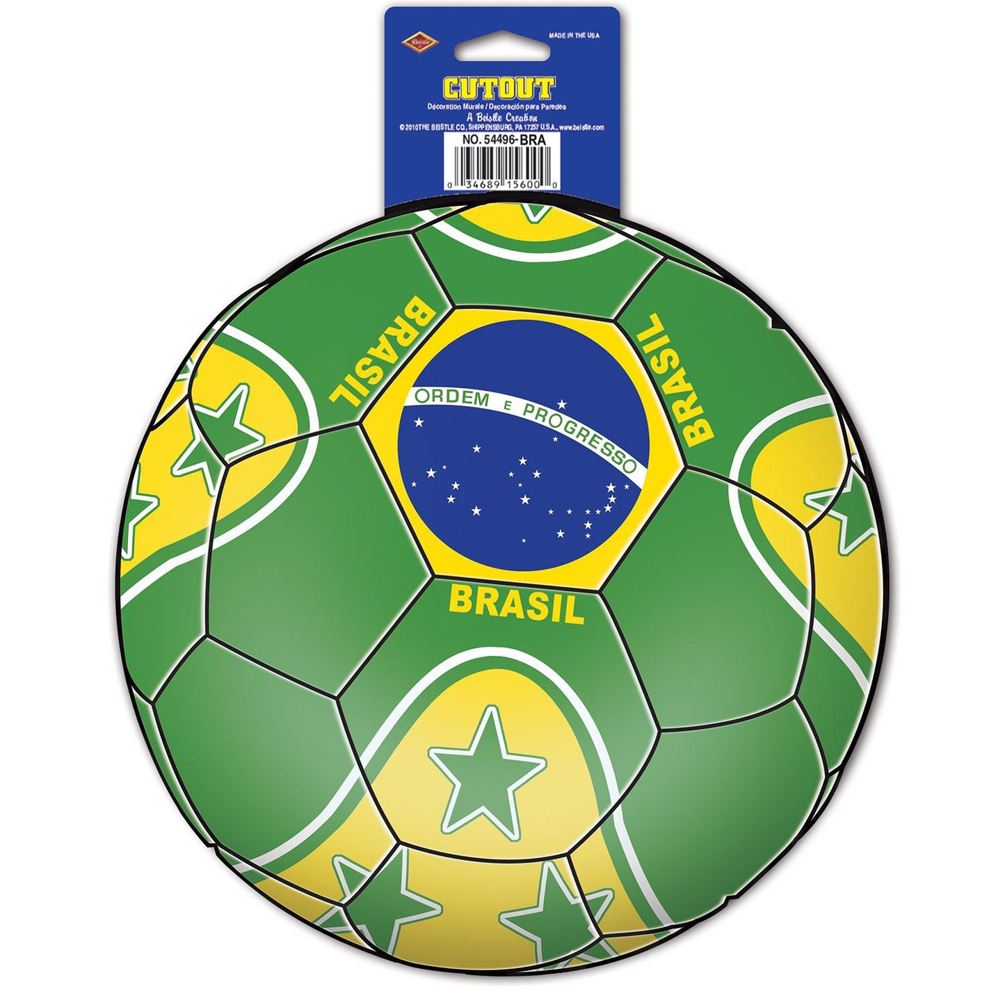 Beistle Brasil Soccer Cutout | Party Supply | Decoration
