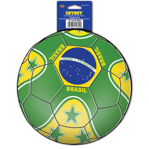 Beistle Brasil Soccer Cutout | Party Supply | Decoration