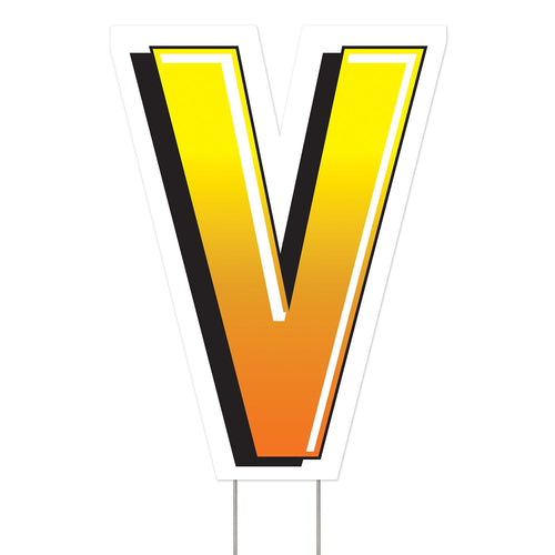 Beistle Plastic "V" Yard Sign - General Occasion | Party Supply | Decoration