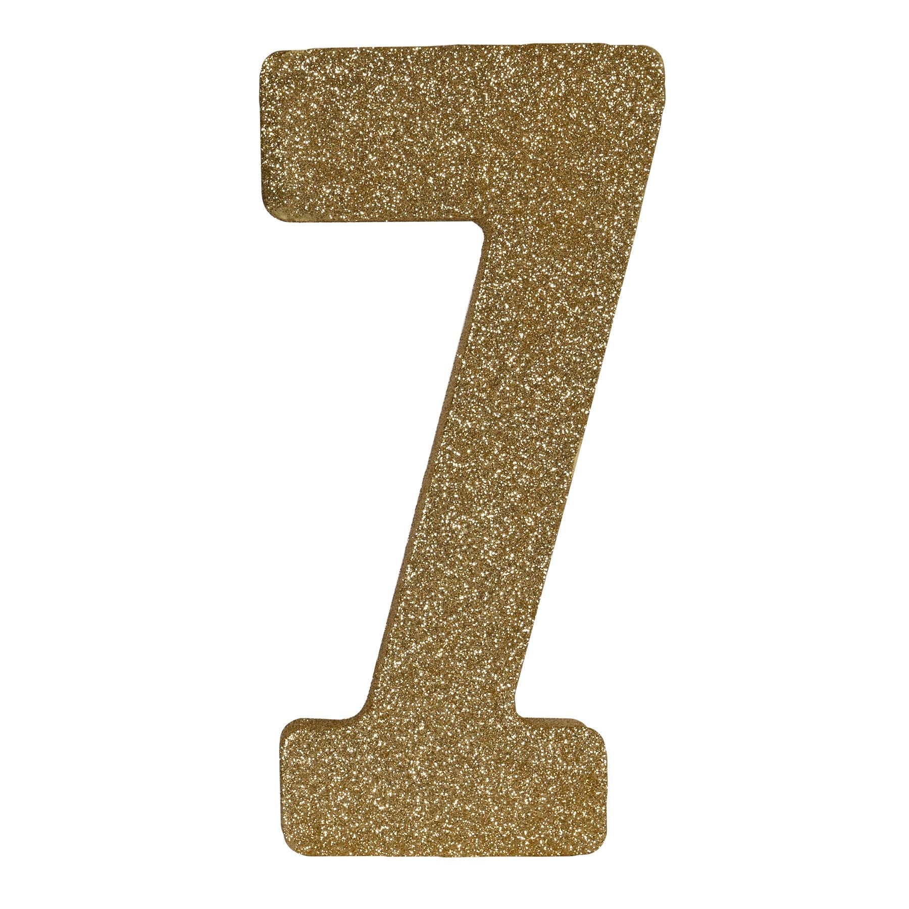 Beistle 3-D Glittered "7" Centerpiece - Birthday-Age Specific | Party Supply