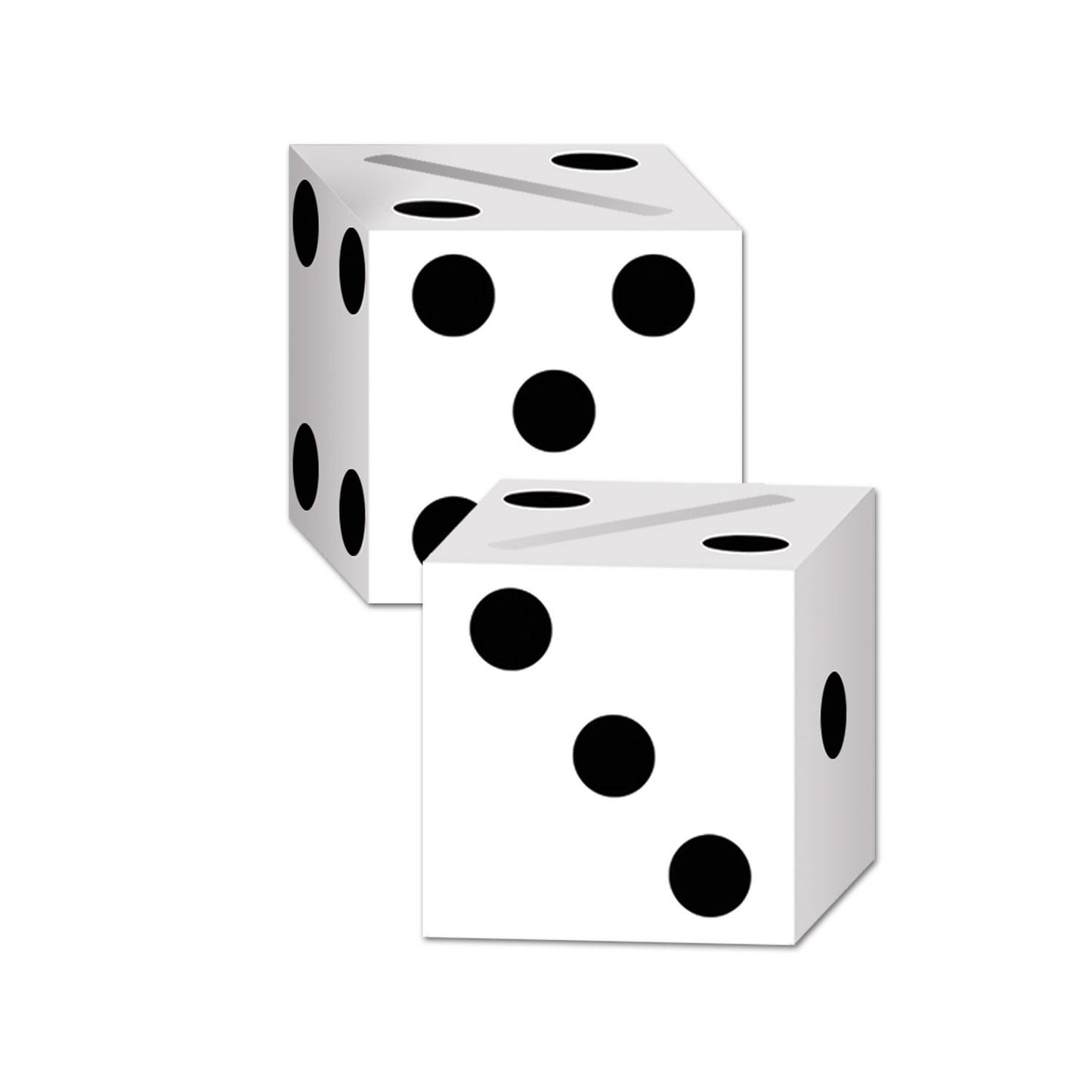 Beistle Dice Card Boxes (Two Per Package) - Casino | Party Supply | Decoration