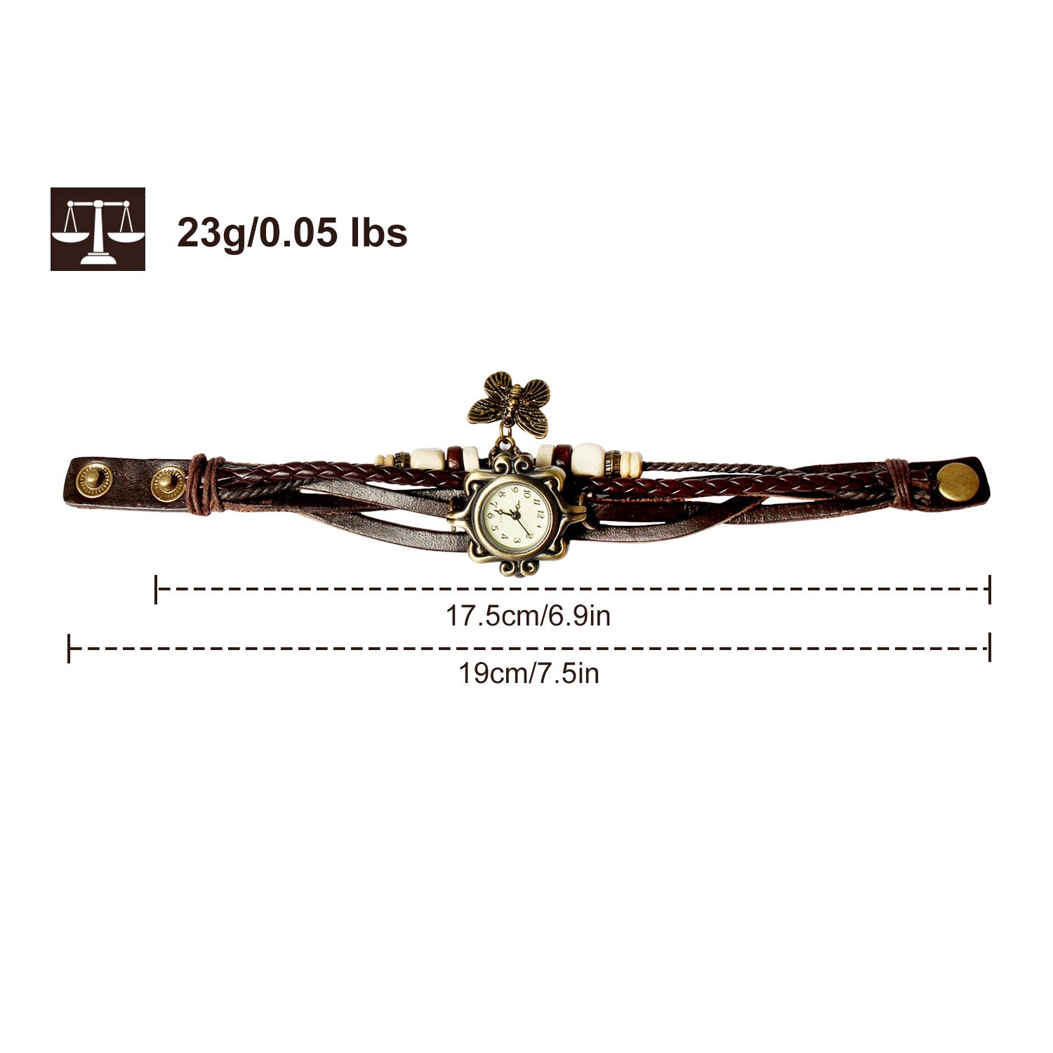 Vintage Women s Watch Bohemian Handmade Leather Watch Quartz Wrist Watch