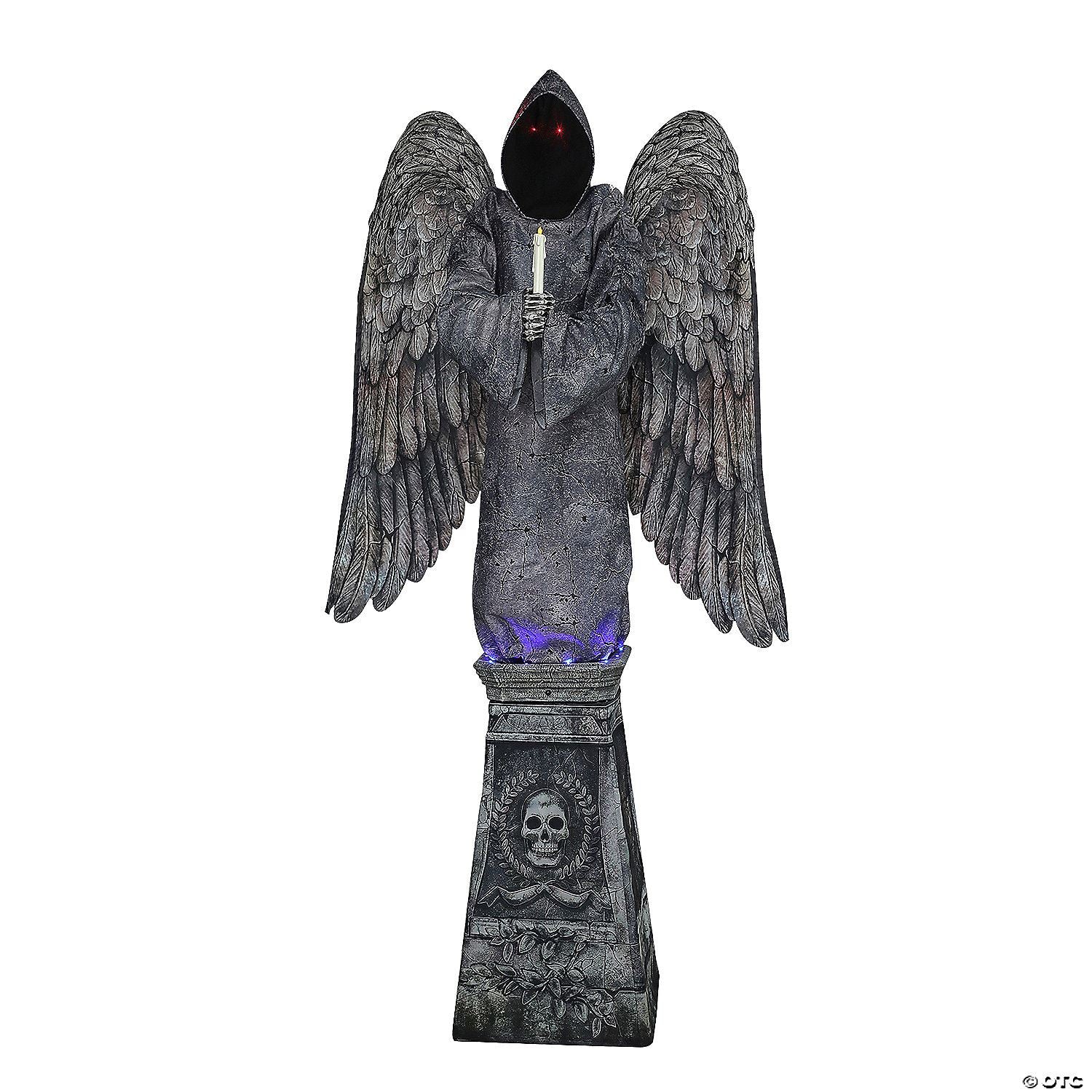 96" Cemetery Angel Animated Halloween Prop | Halloween Decoration