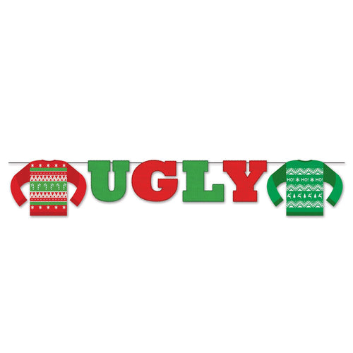 Beistle Ugly Sweater Streamer - Christmas/Winter | Party Supply | Decoration