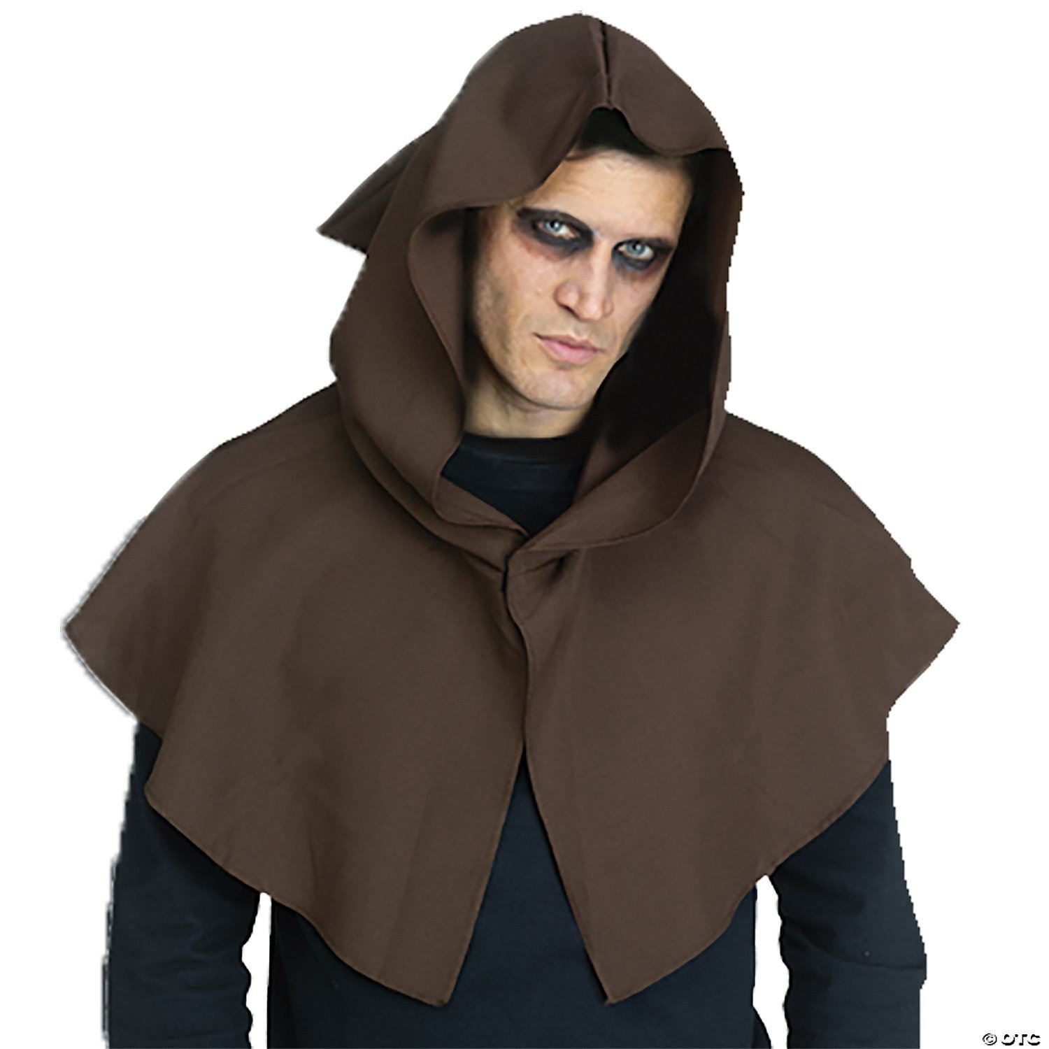 Adults Brown Hooded Capelet