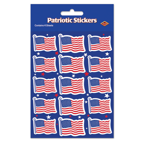 Beistle US Flag Stickers - Patriotic | Party Supply | Decoration