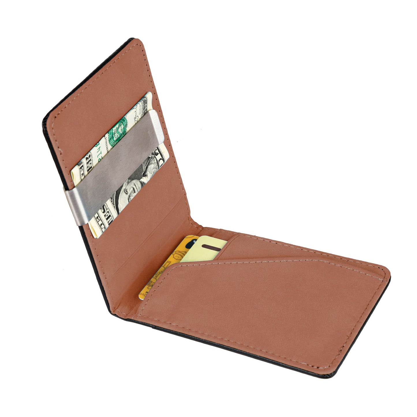Unisex PU Leather Wallet RFID Blocking Slim Bifold Credit Card Holder with