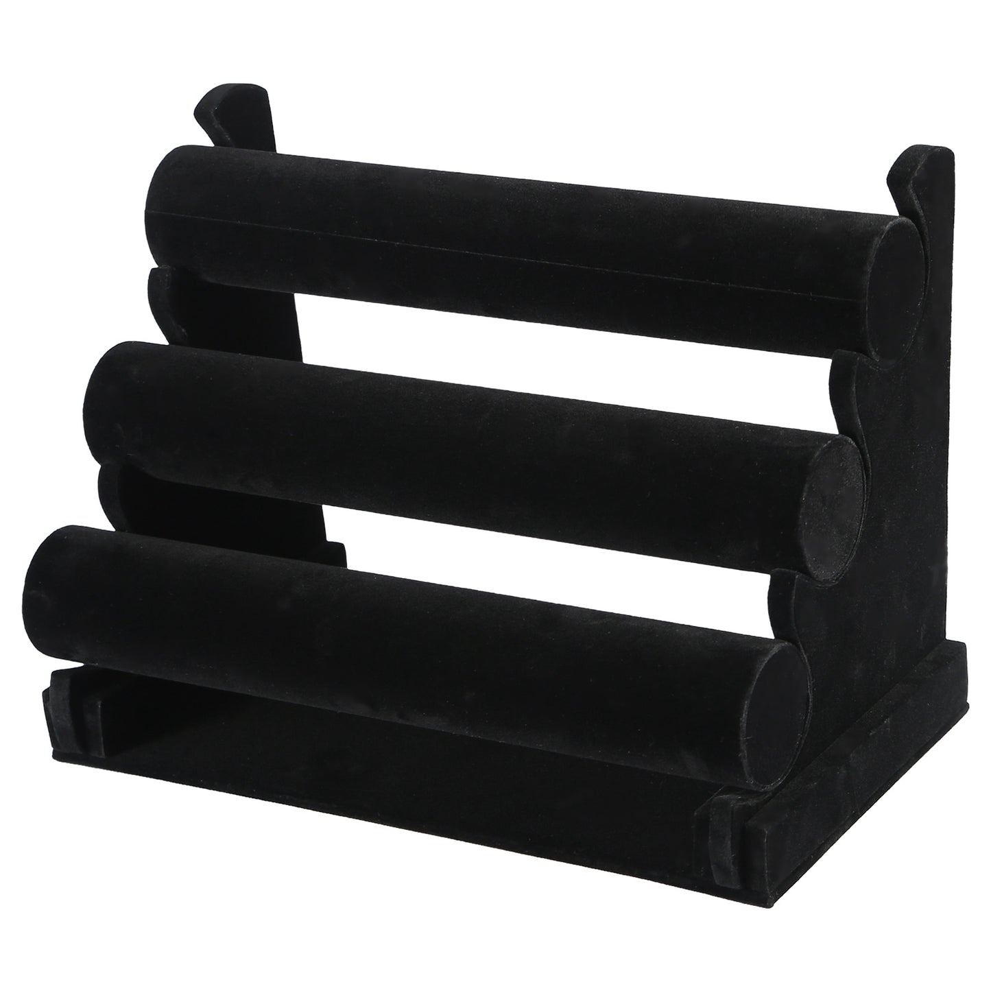 3-Tier Velvet Jewelry Stand Removable Bracelet Holder Watch Jewelry Bangle