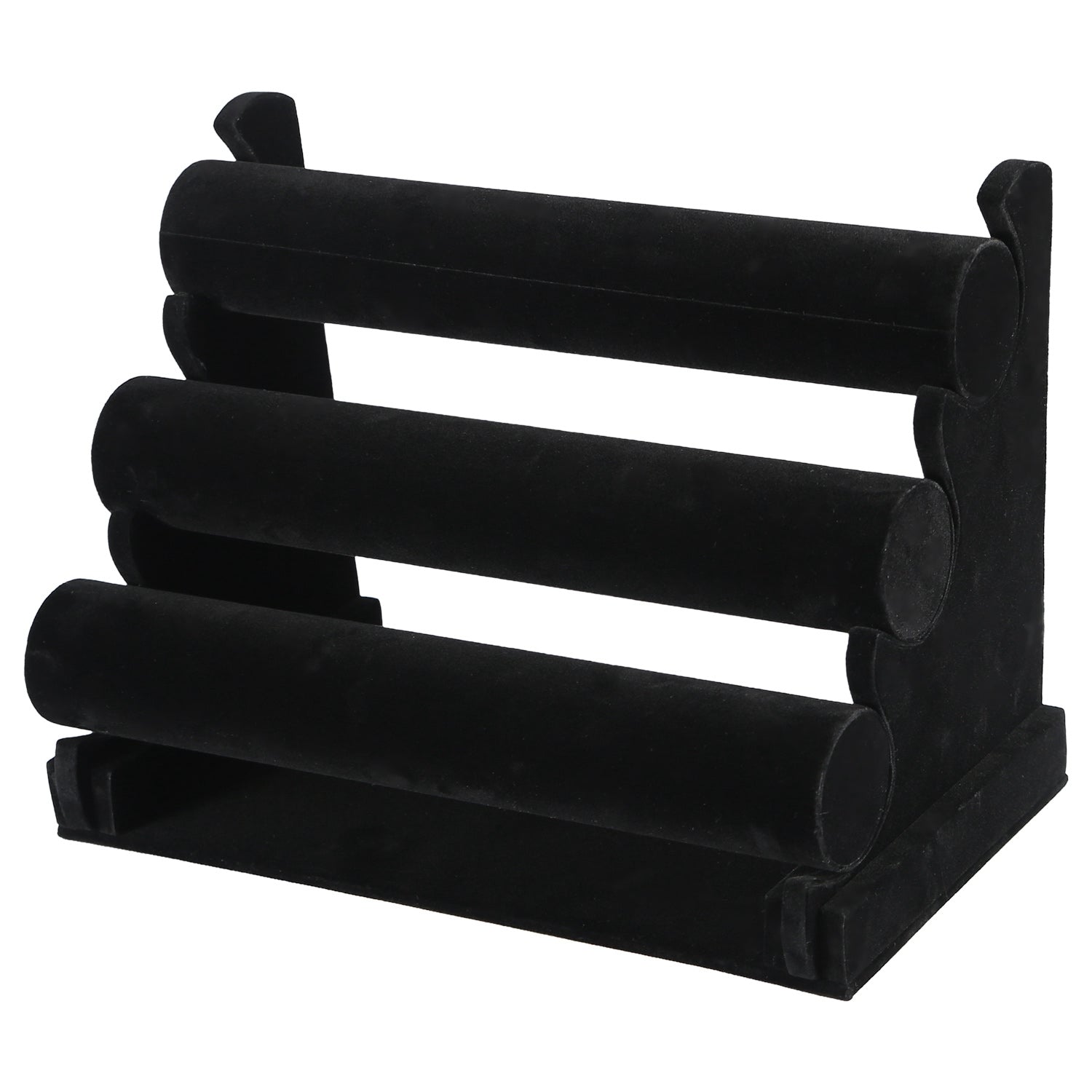 3-Tier Velvet Jewelry Stand Removable Bracelet Holder Watch Jewelry Bangle