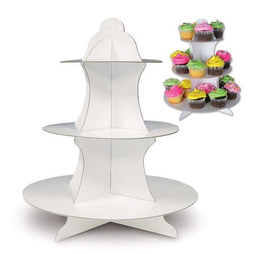 Beistle Cupcake Stand - White - General Occasion | Party Supply | Decoration