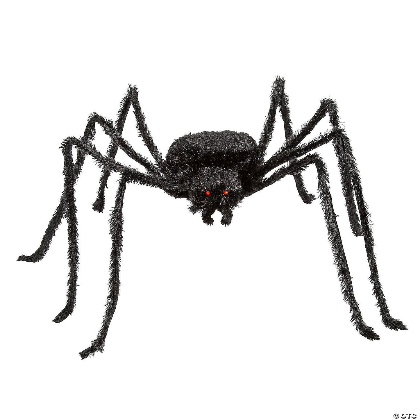 7 Ft. x 4 1/2" Furry Black Polyester Spider Halloween Decoration