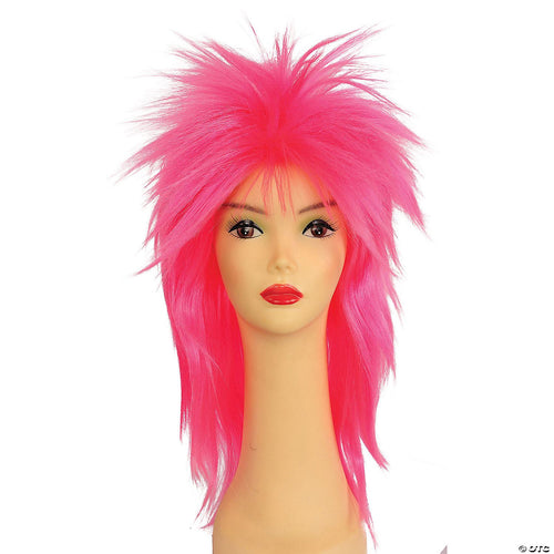 Mens | Adult Punk Fright Wig Hot Pink