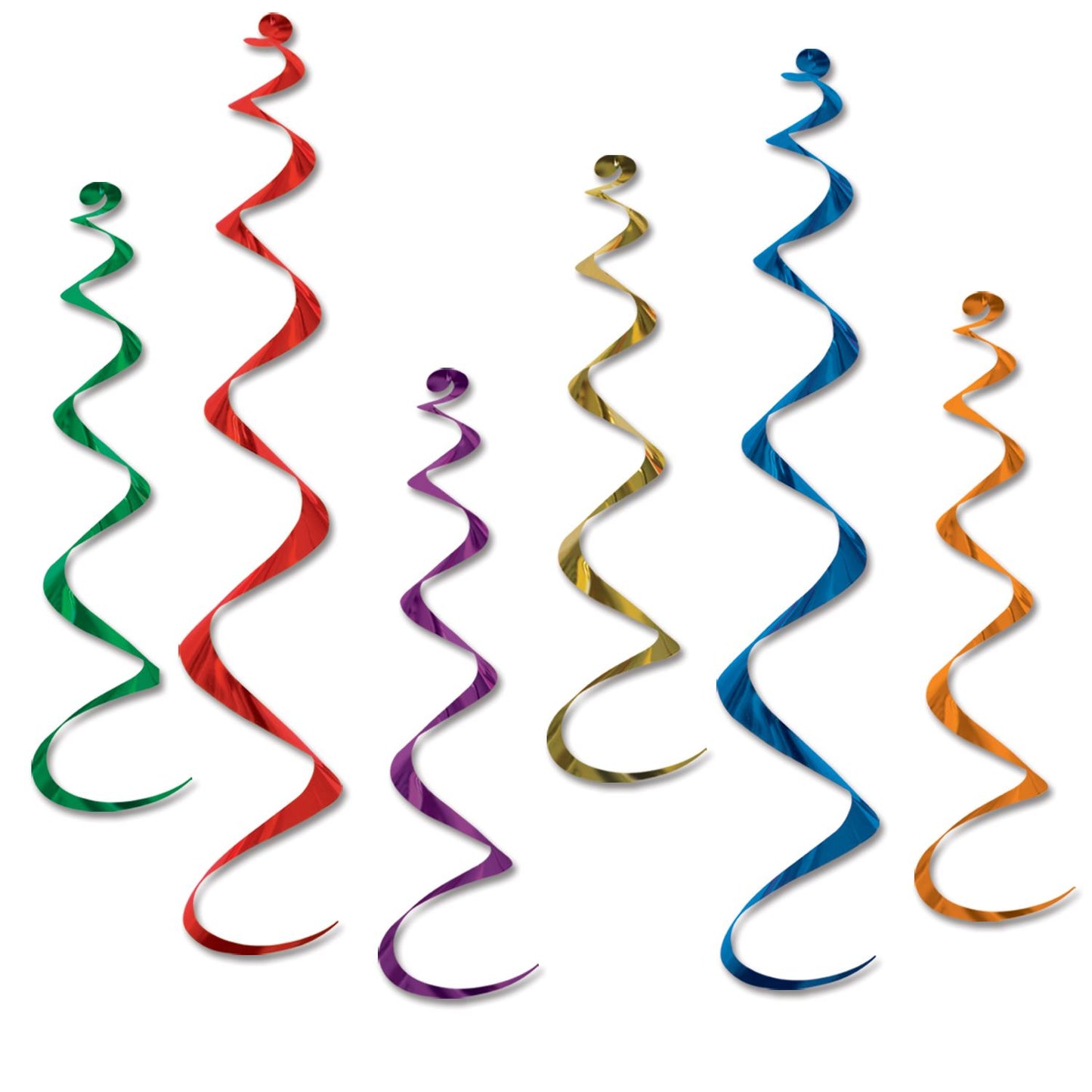 Beistle Assorted Twirly Whirlys - General Occasion | Party Supply | Decoration