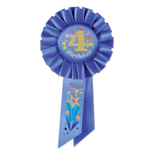 My 4th Birthday Rosette