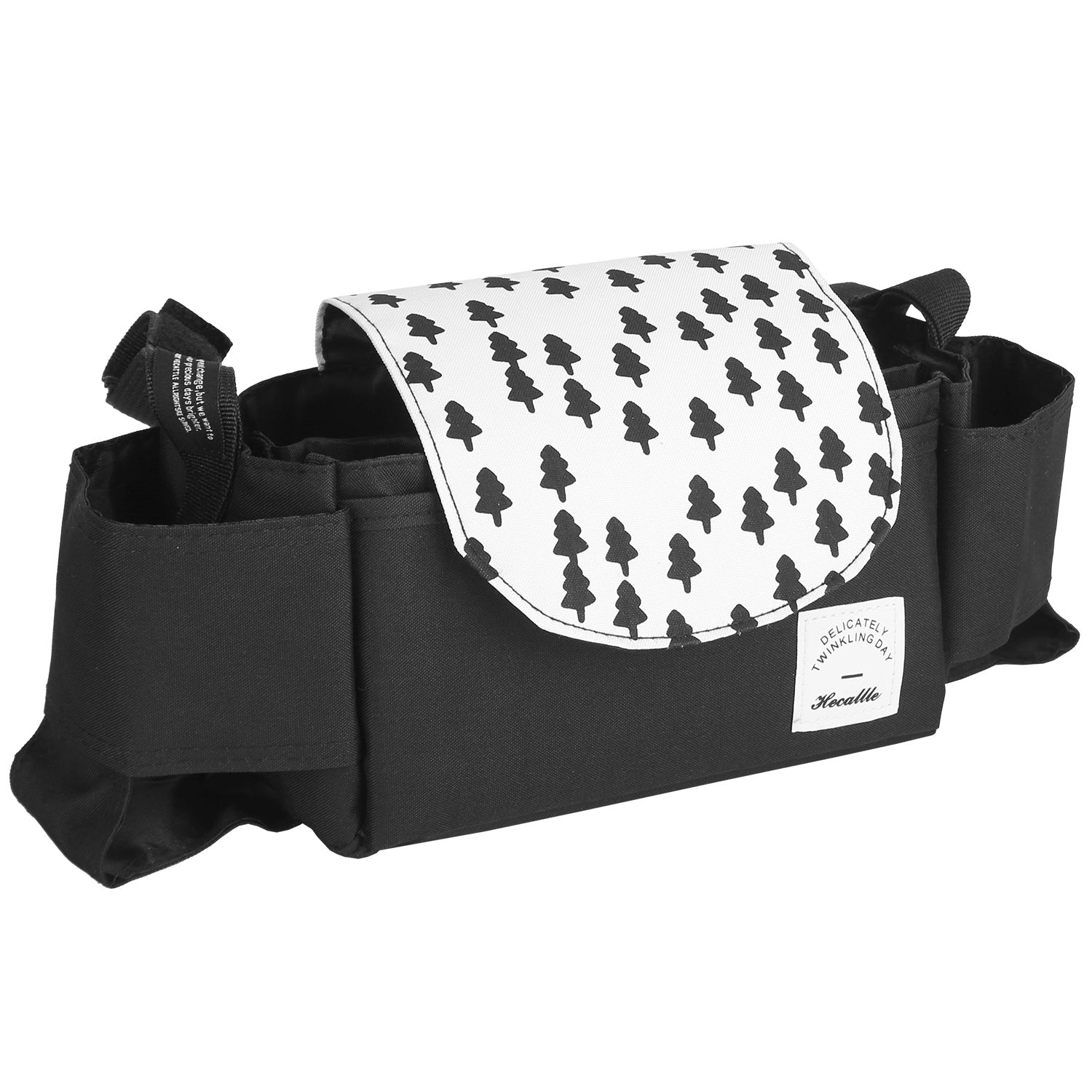 Stroller Organizer Bag 6 Pockets Baby Trolley Bag with Cup Holder for Paper