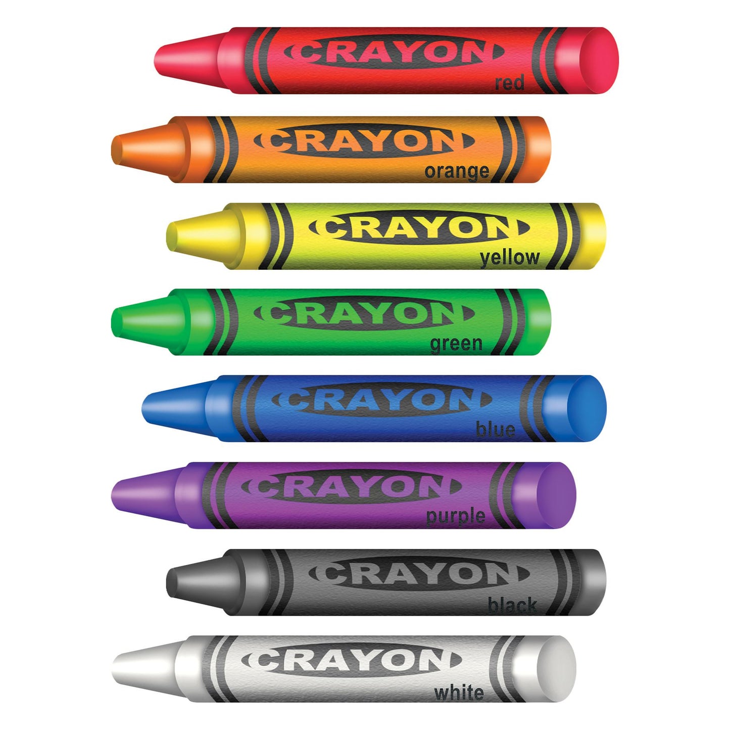 Beistle Crayon Wall Clings - Educational | Party Supply | Decoration | Award