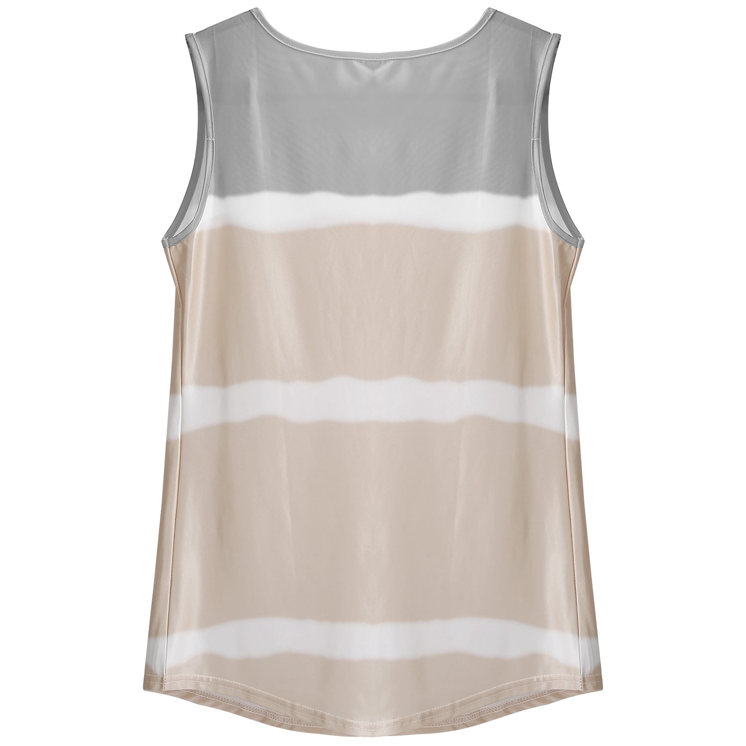 Women Tie-dye Sleeveless Tank Tops Summer Loose T Shirts Tops Button Down