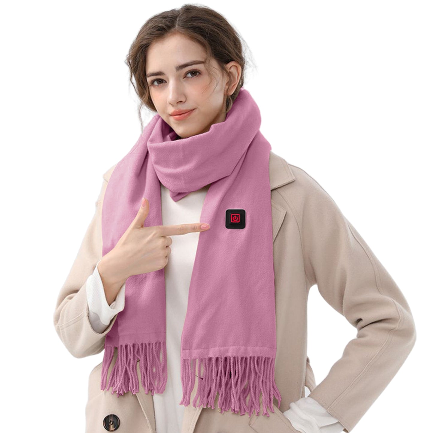 Electric Heated Winter Scarf USB Heating Neck Wrap Unisex Heated Neck Shawl