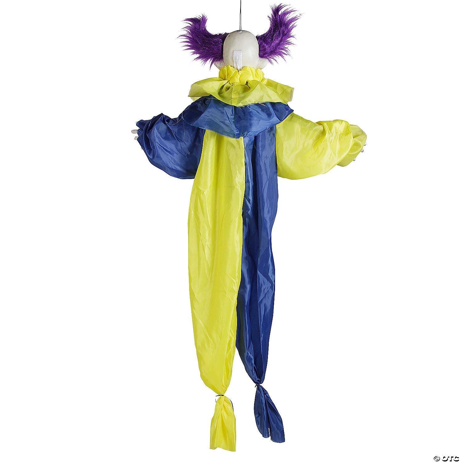 47 1/4" Animated & Light-Up Shaking Clown Hanging Halloween Decoration