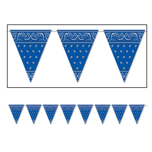 Beistle Bandana Pennant Banner - Western | Party Supply | Decoration