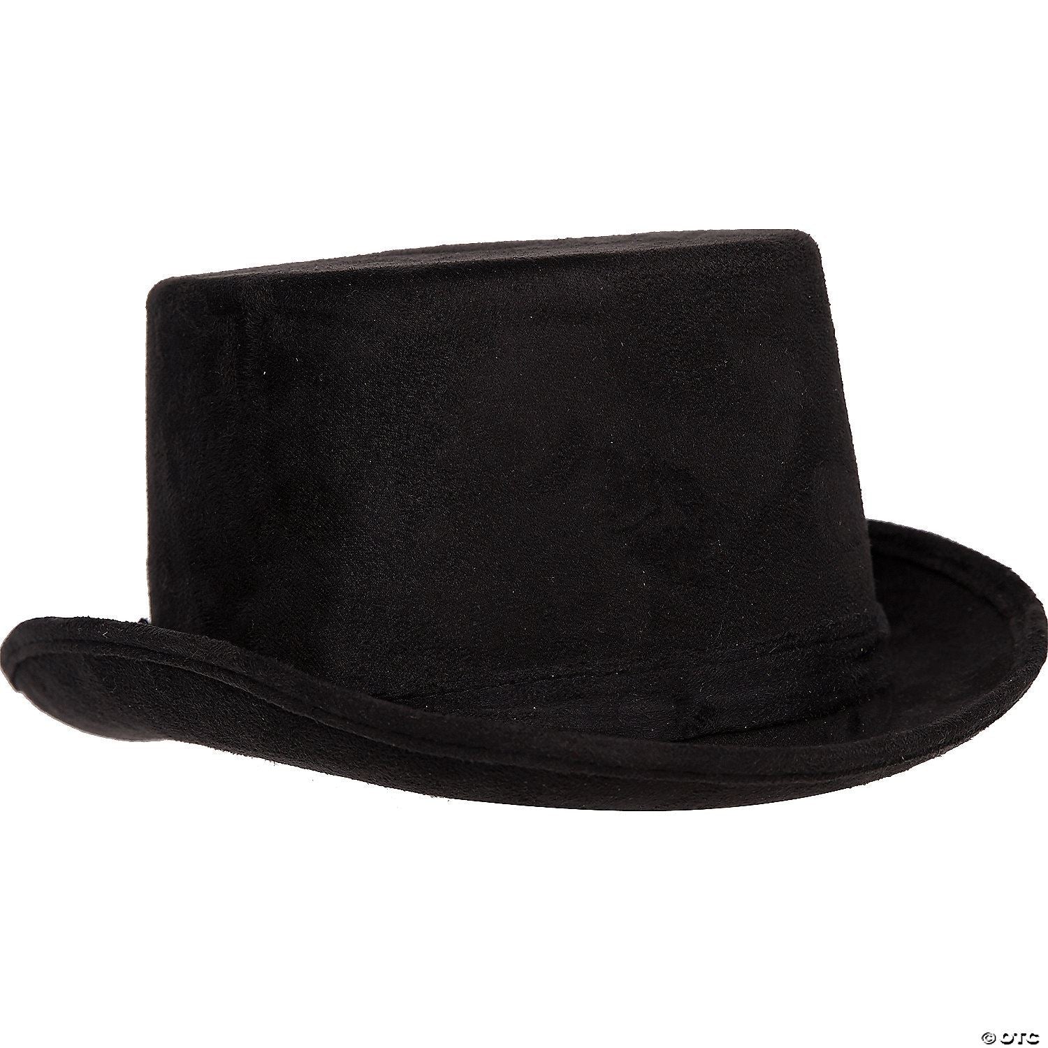 Top Hat Faux Suede Black Adult