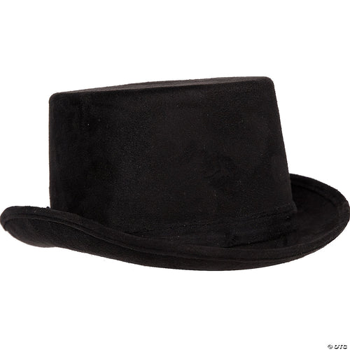 Top Hat Faux Suede Black Adult