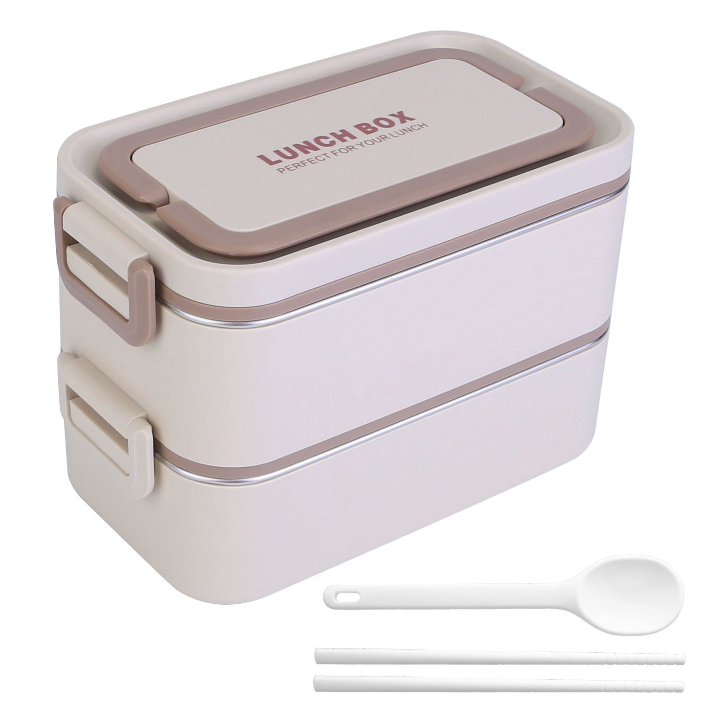 Bento Lunch Box 3 Stackable Food Container Leakproof Dishwasher Microwave Oven