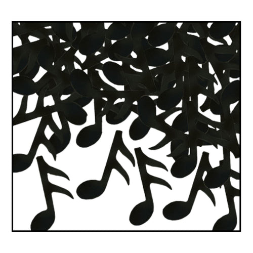 Beistle Black Music Notes Fanci-Fetti | Party Supply | Decoration
