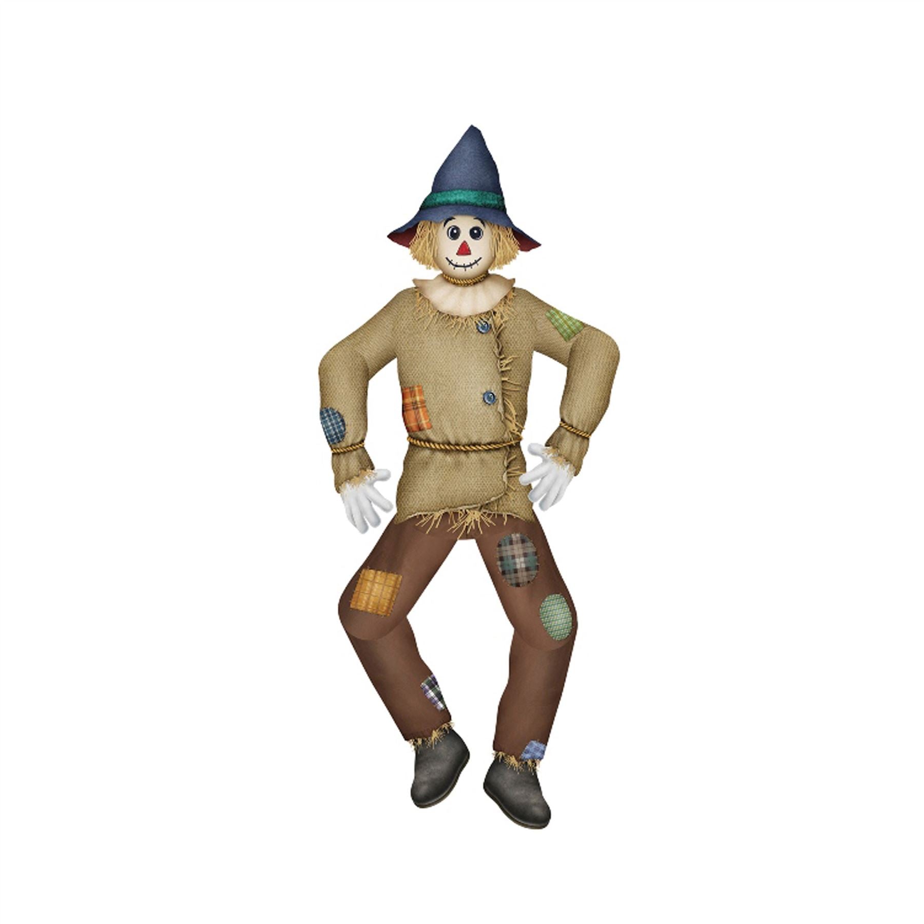 Beistle Large Jointed Scarecrow, 5 Feet Tall - Halloween | Party Supply