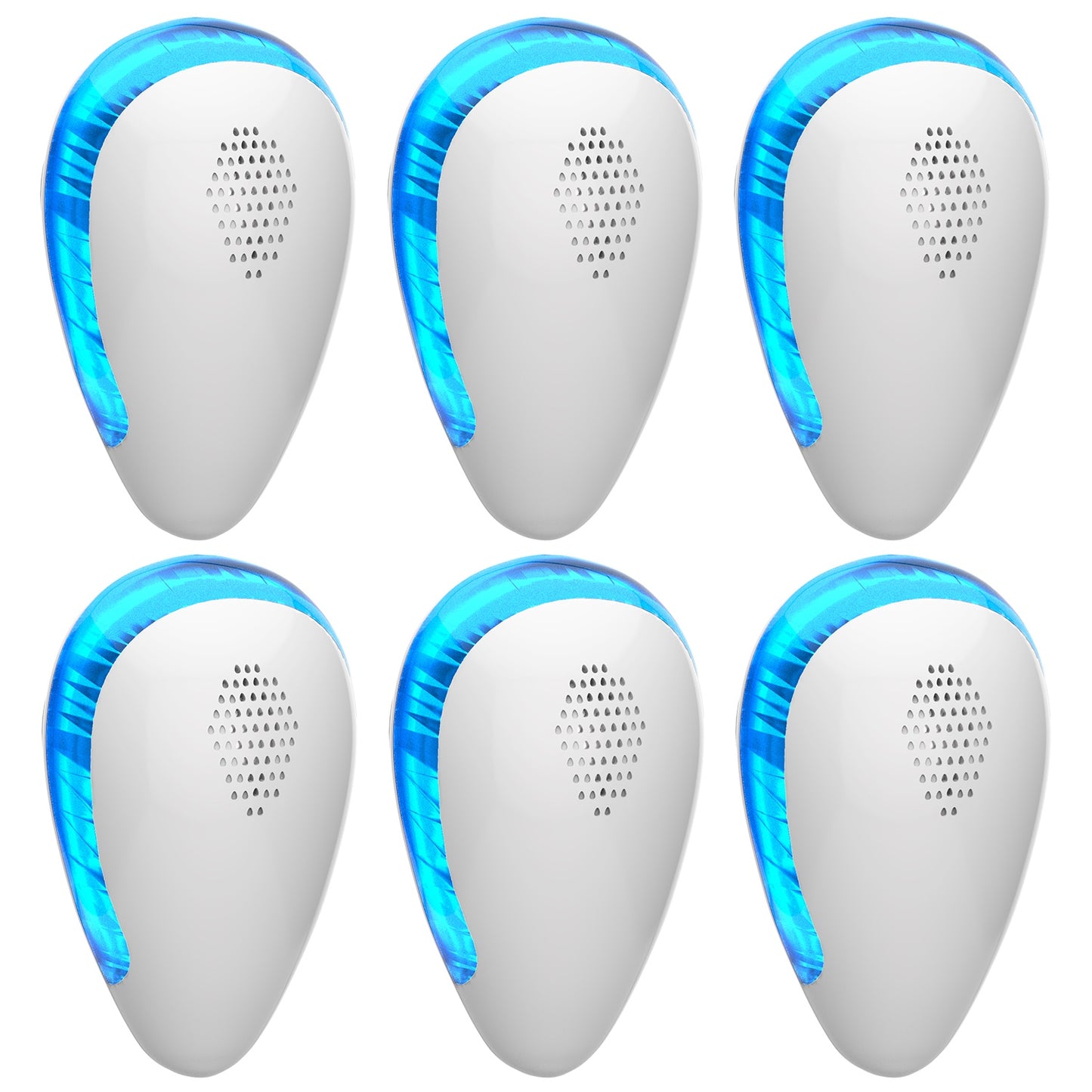 6 Pack Ultrasonic Pest Repeller Indoor Plug In Bug Repellent Mosquito Spider