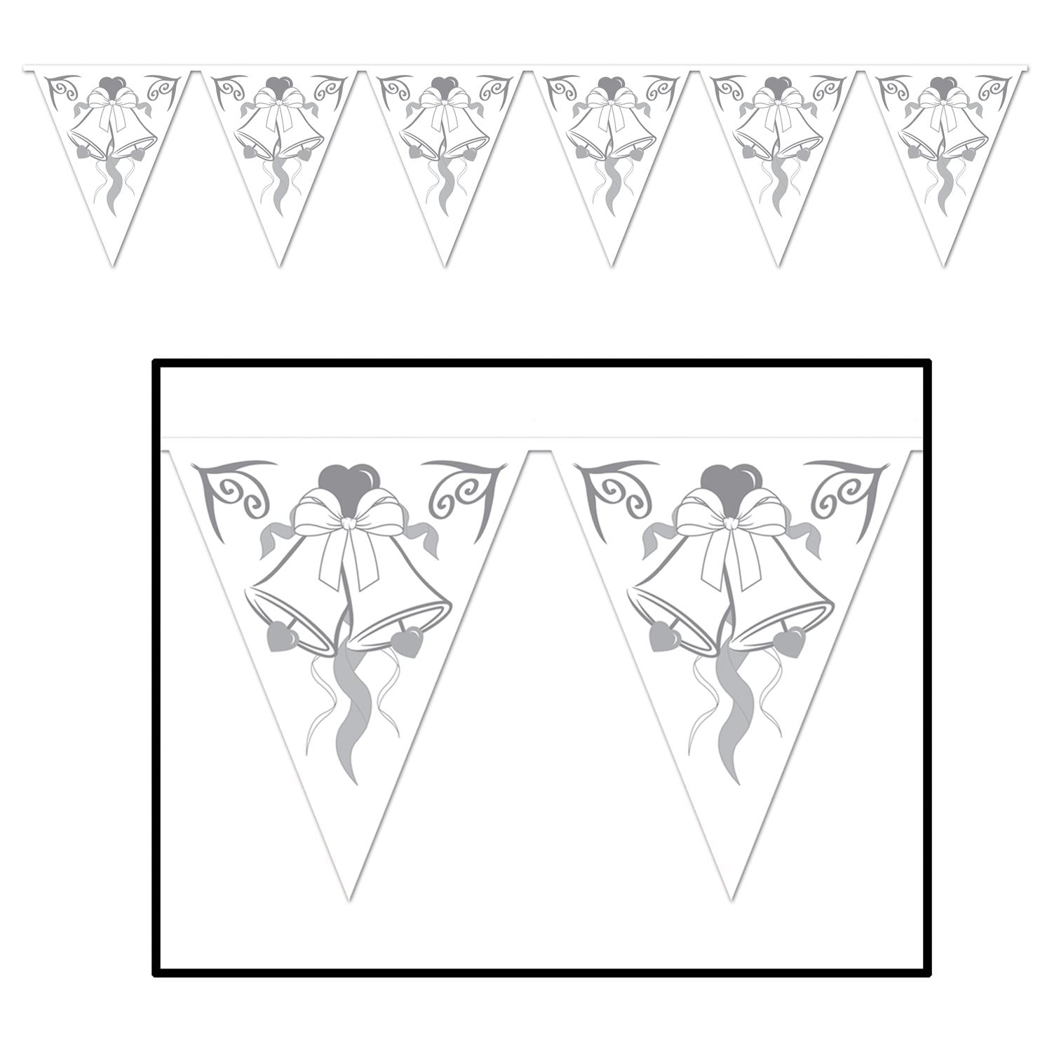Beistle Wedding Bells Pennant Banner | Party Supply | Decoration